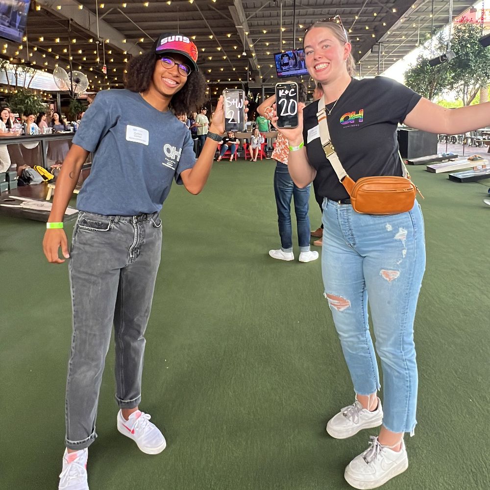 Cyndi and Alexis -The Scorekeepers