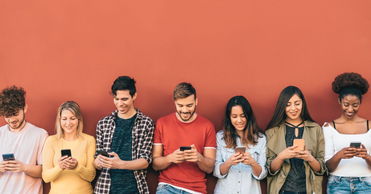 Generation Z crowd