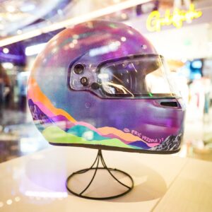 F1 racer helmet 