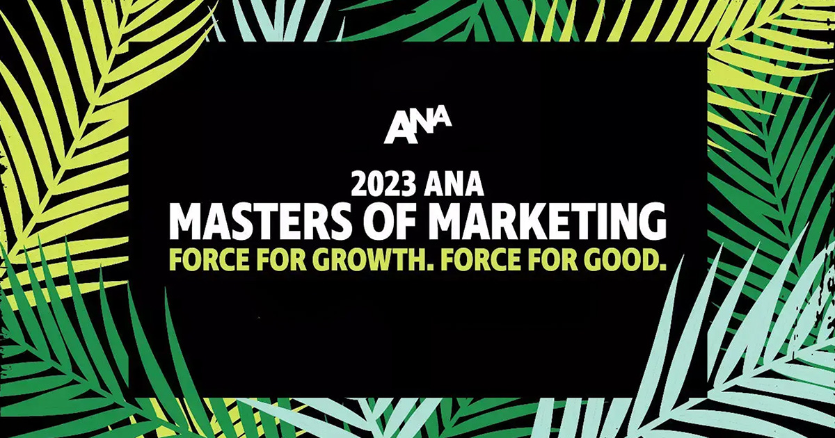 2023 ANA Masters of Marketing conference marquee